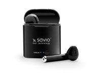 SAVIO SŁUCHAWKI DOUSZNE TWS SAVIO TWS-02 Czarne # - 1458286 - zdjęcie 1